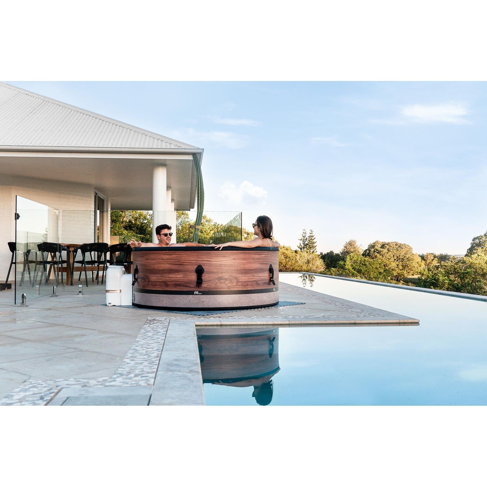 MSpa - Spa hinchable semirrígido circular Duet - Eco 4 - 6 personas - BricoandPool