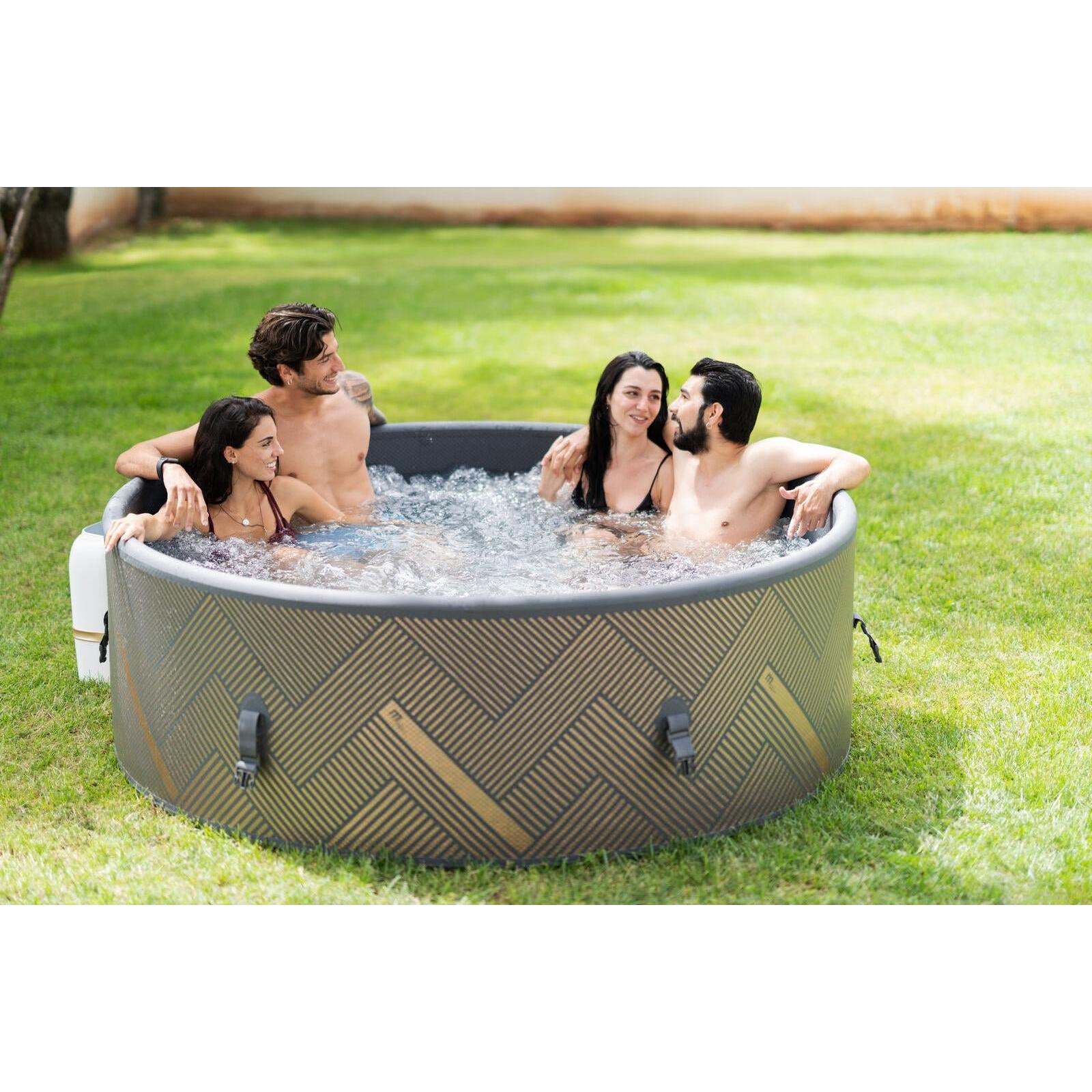 MSpa - Spa hinchable semirrígido circular Mono - Eco 6 - 8 personas - BricoandPool