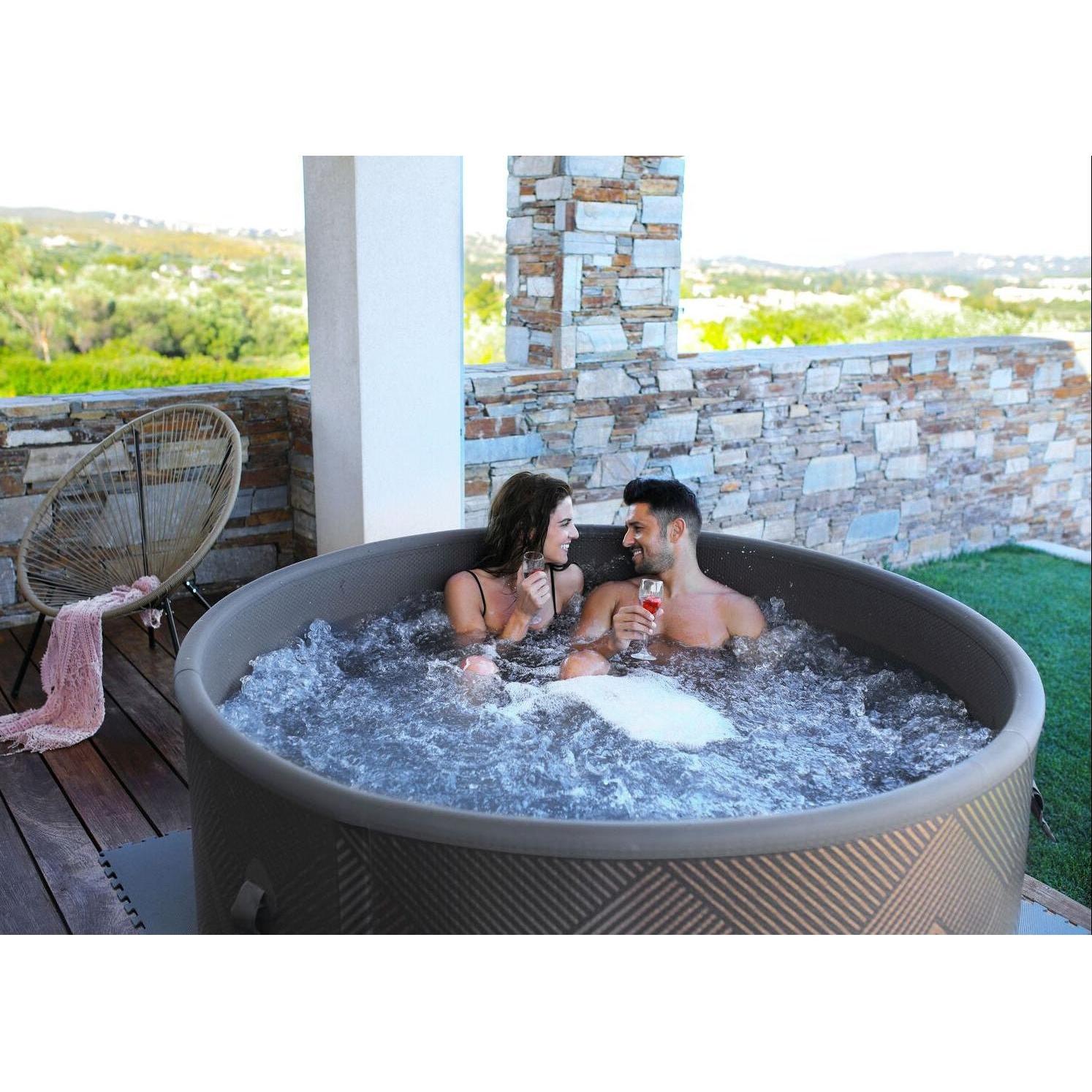 MSpa - Spa hinchable semirrígido circular Mono - Eco 6 - 8 personas - BricoandPool