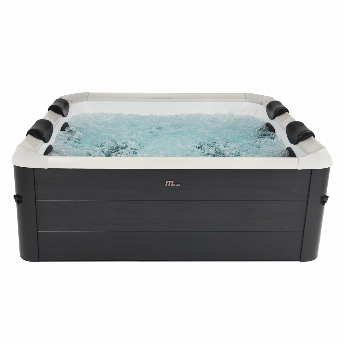 Idromassaggio gonfiabile quadrato 4-6 posti Oslo Aero Plus con set mobili in rattan, MSpa