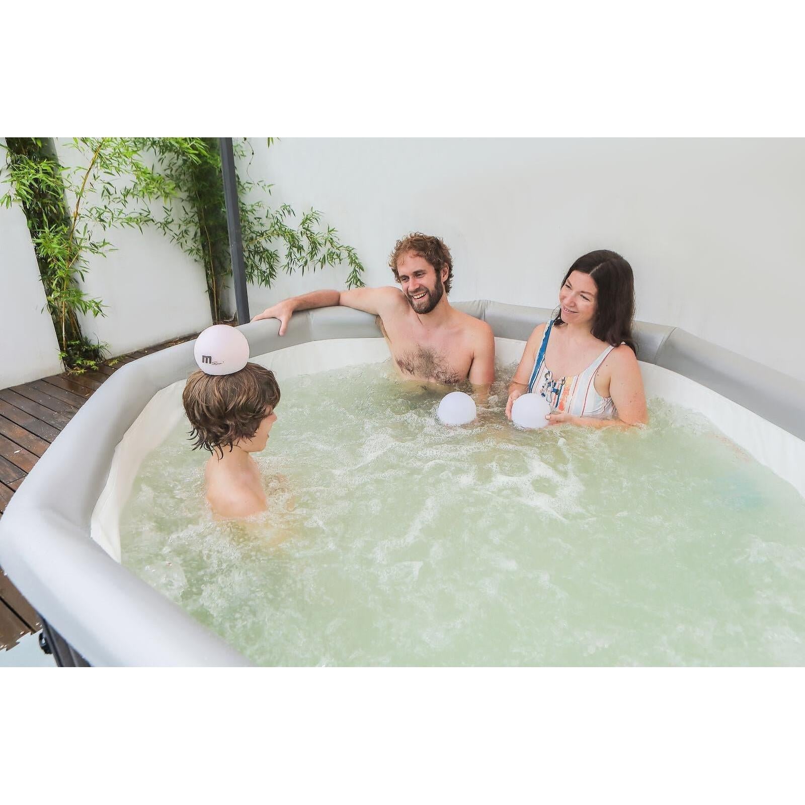 MSpa - Spa rígido cuadrado Tuscany 4–6 personas - BricoandPool