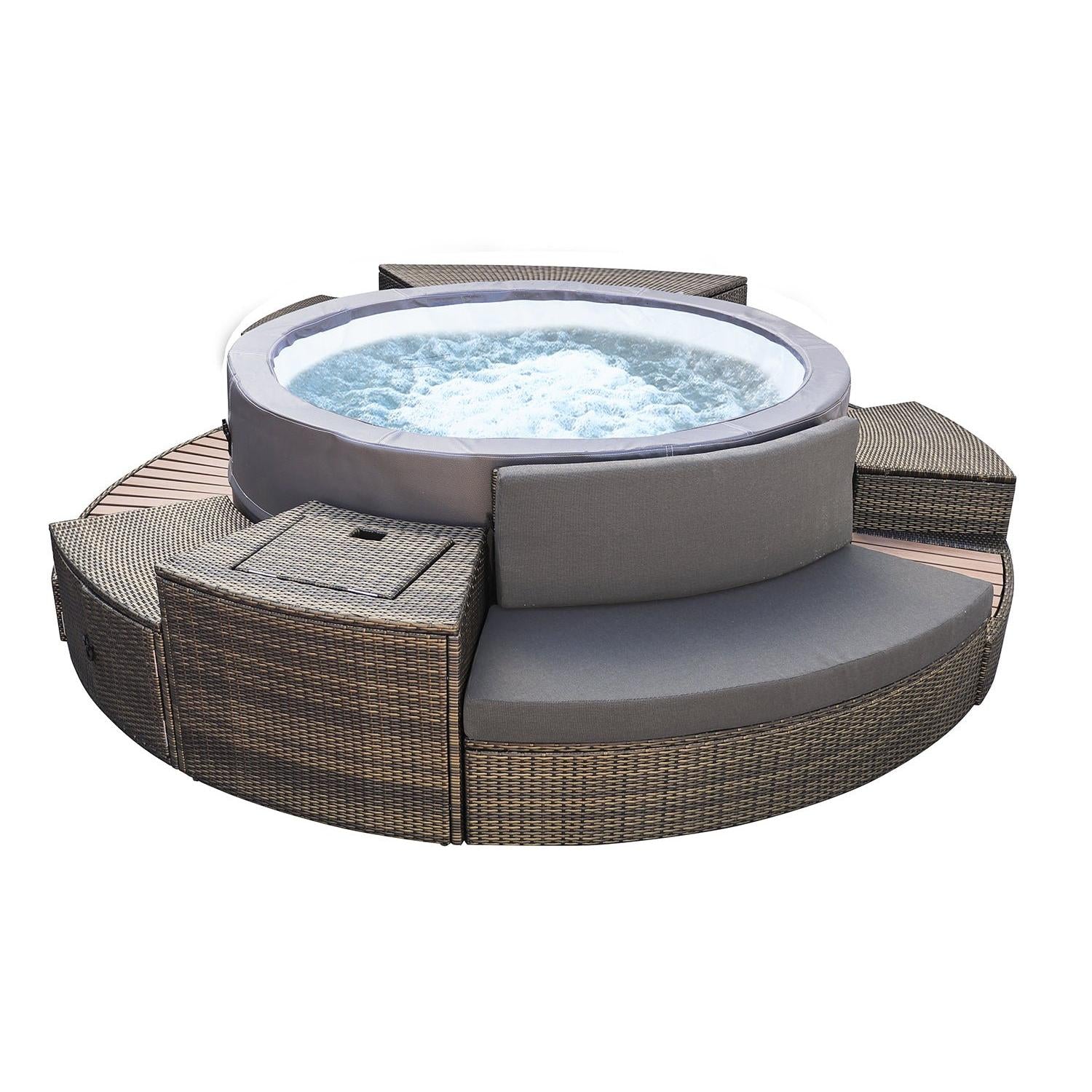NetSpa - Kit de mobiliario para spa Vita Premium 5 módulos - BricoandPool
