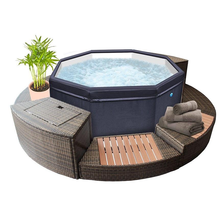 NetSpa - Spa hinchable Octopus + Mobiliario - BricoandPool