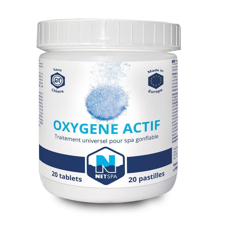 NetSpa Tratamiento Oxígeno Activo - 20 comprimidos de 20 g - BricoandPool