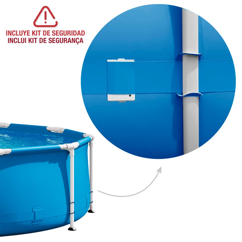 Intex Piscina Smontabile Metal Frame Circolare 457x122 cm 3785L