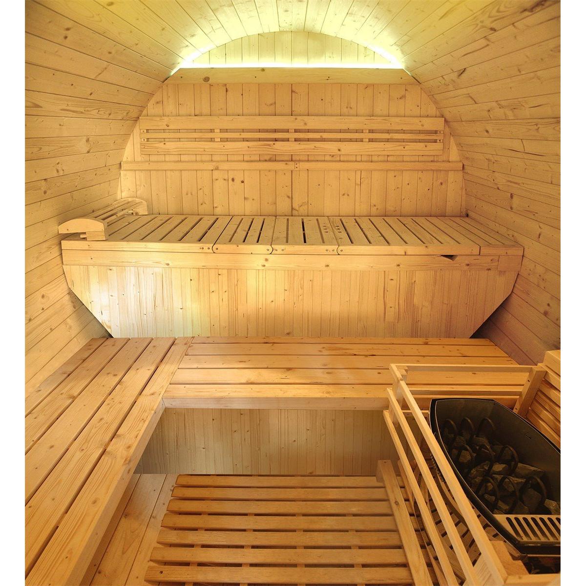 Poolstar - Sauna Gaïa Luna - Paquete de accesorios incluido - BricoandPool