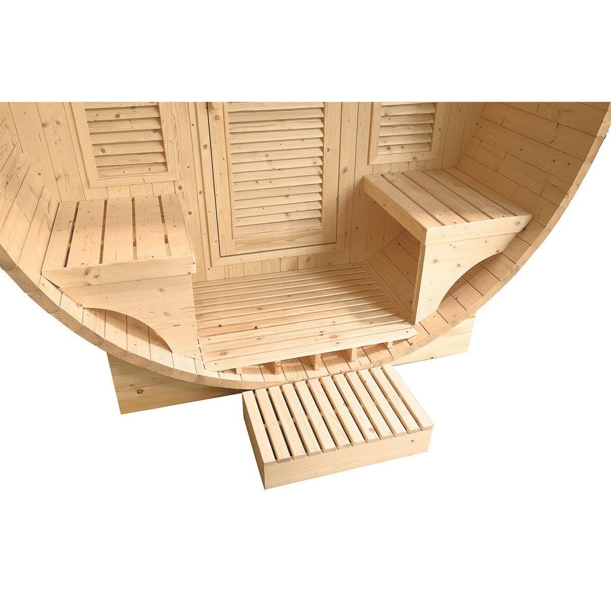 Poolstar - Sauna Gaïa Luna - Paquete de accesorios incluido - BricoandPool