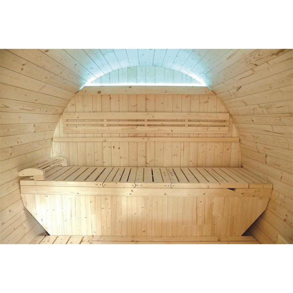 Poolstar - Sauna Gaïa Luna - Paquete de accesorios incluido - BricoandPool