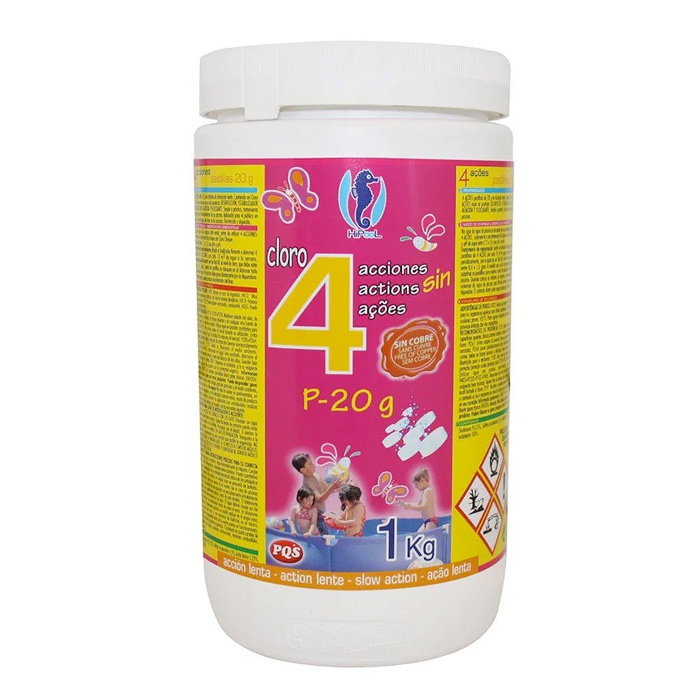PQS - Cloro 4 acciones P - 20 1kg - BricoandPool