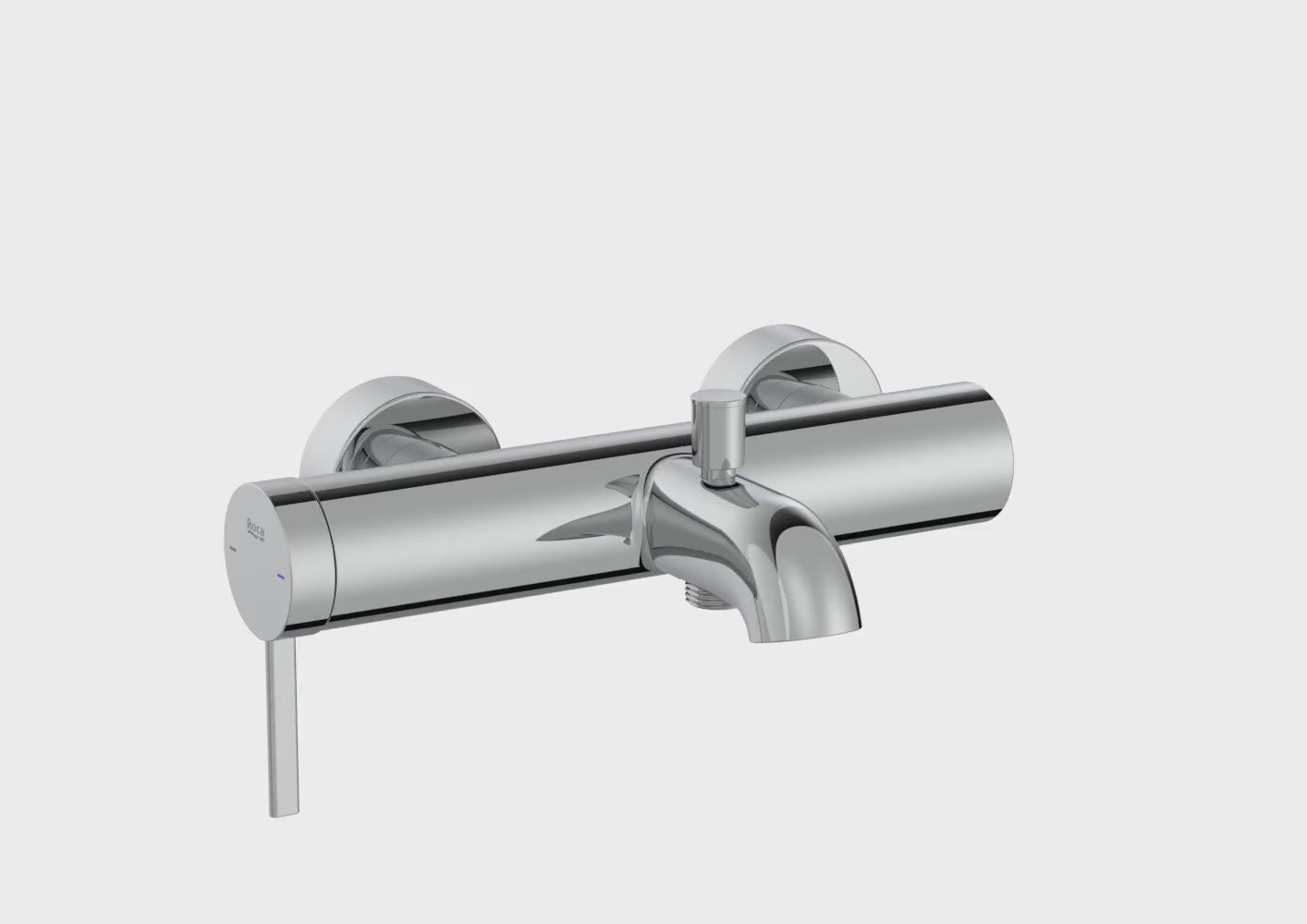 Carica video: Roca - Mixer Mixer Outdoor per bagno-ducha con inverter automatico UA Chromed A5A029ec00