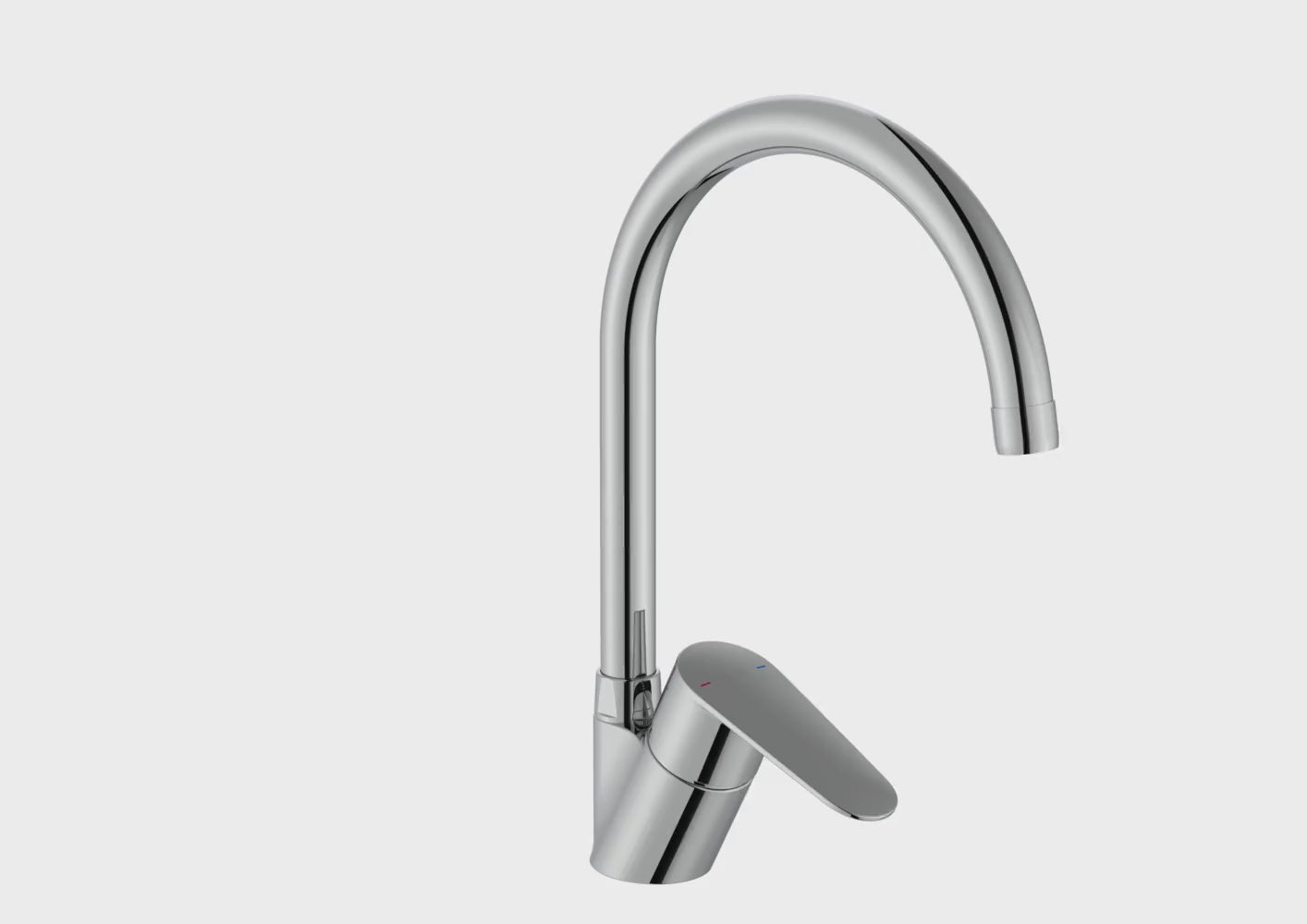 Charger la vidéo : Roca - Mixer Monomando pour la cuisine avec pipe rotative Victoria plus A5A8E4FC00
