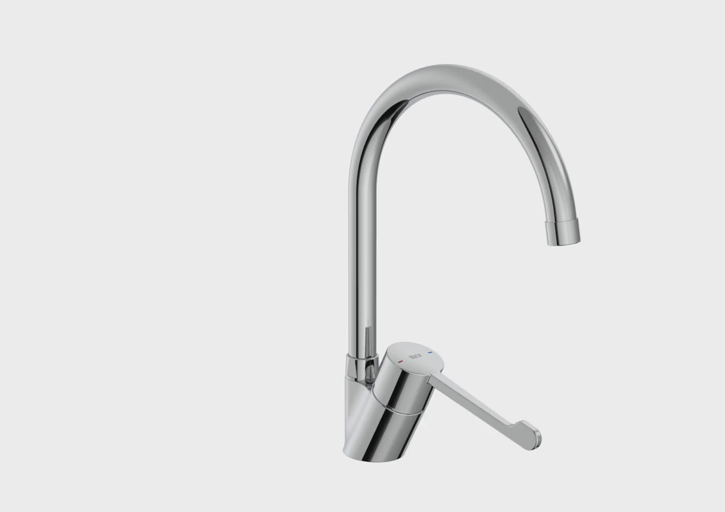 Cargar vídeo: Roca - Grifo monomando cocina curvado PRO Victoria A5A8423C00