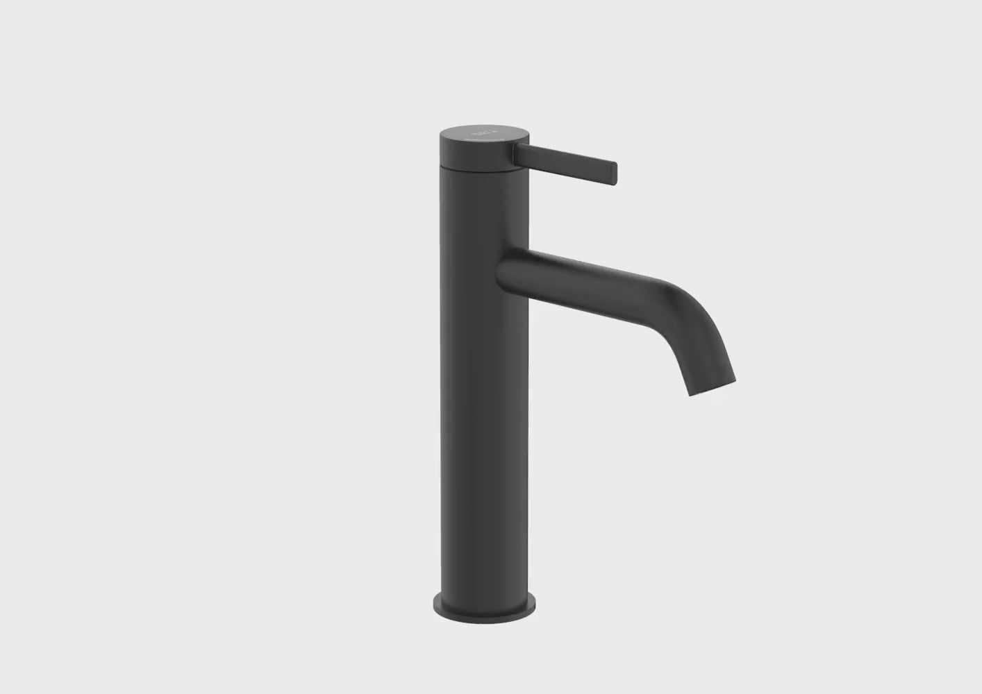 Charger la vidéo : Roca - Mixer Monomando pour évier avec tuyau de mezzo, drain de clics et corps lisse, Matt Black A5A3C9enB0