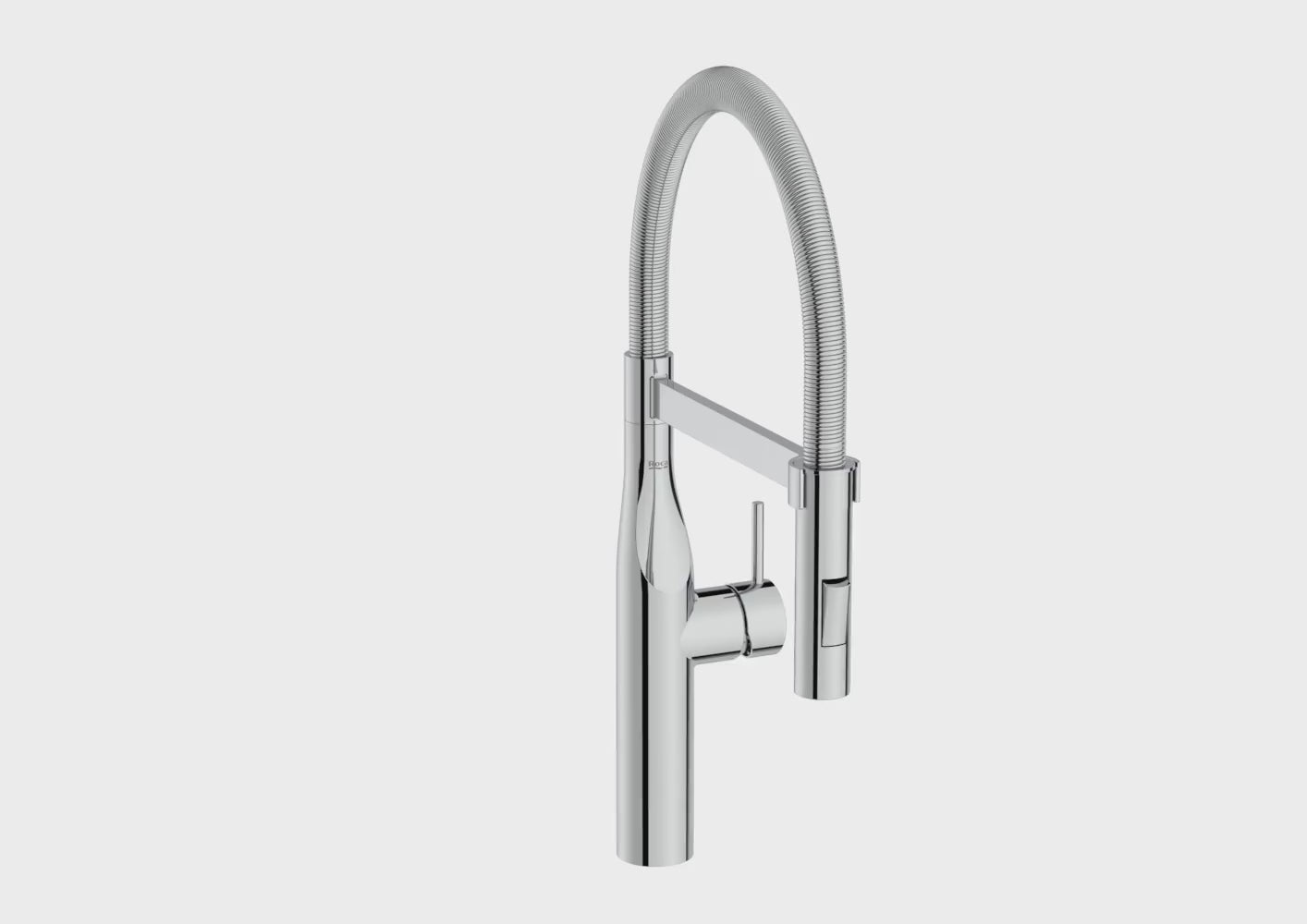 Cargar vídeo: Roca - Pro - Mezclador monomando para cocina con caño giratorio con muelle y ducha extraíble de dos funciones Glera A5A8A4DC00