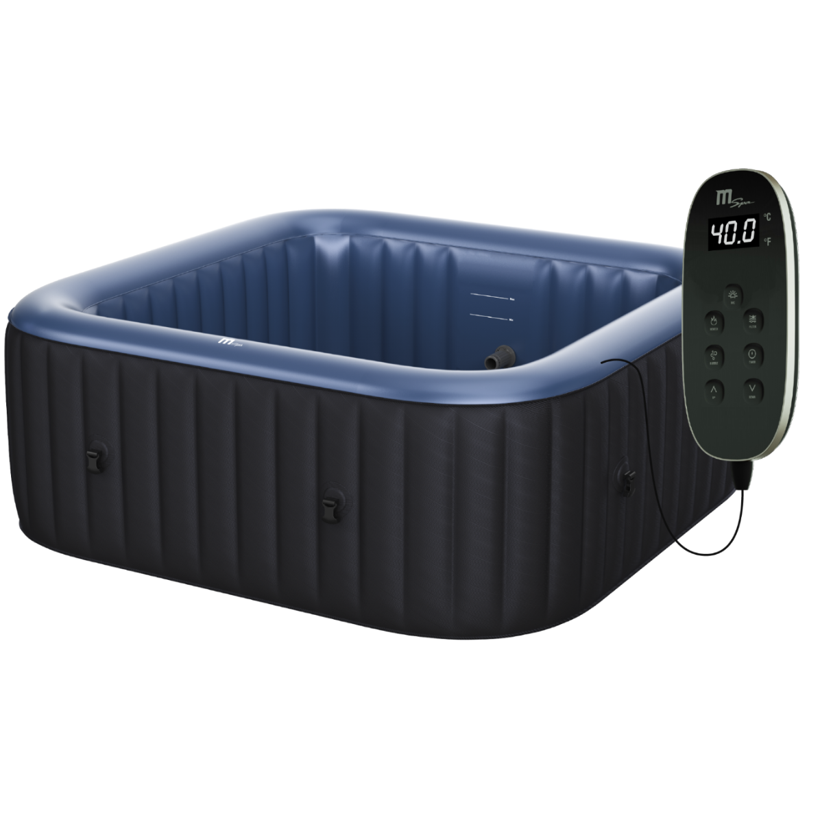 MSpa – Spa hinchable cuadrado Tekapo 4 personas