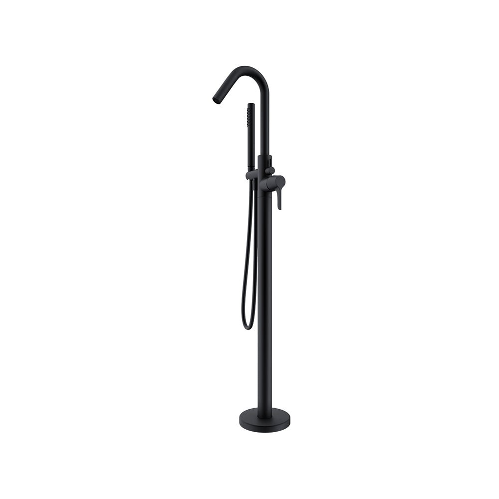 Ramon Soler - Adagio, columna monomando para bañera con equipo de ducha, negro mate - BricoandPool