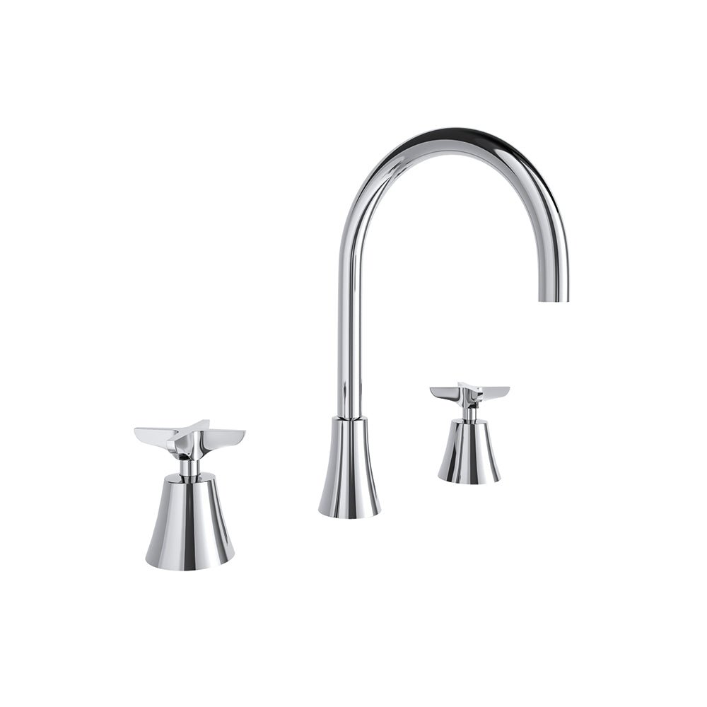 Ramon Soler - Adagio, fregadero de repisa con caño giratorio de 170mm, cromo - BricoandPool
