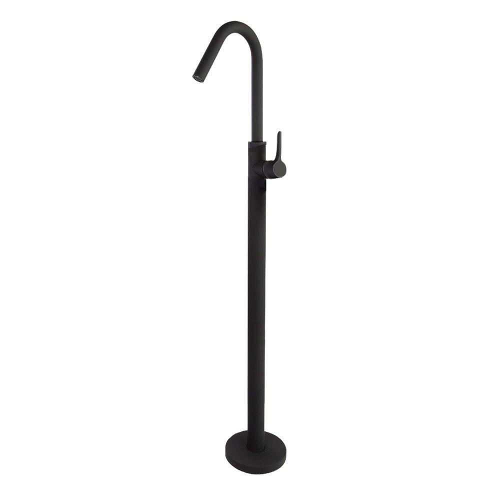 Ramon Soler - Adagio, monomando de lavabo base - columna, negro mate - BricoandPool