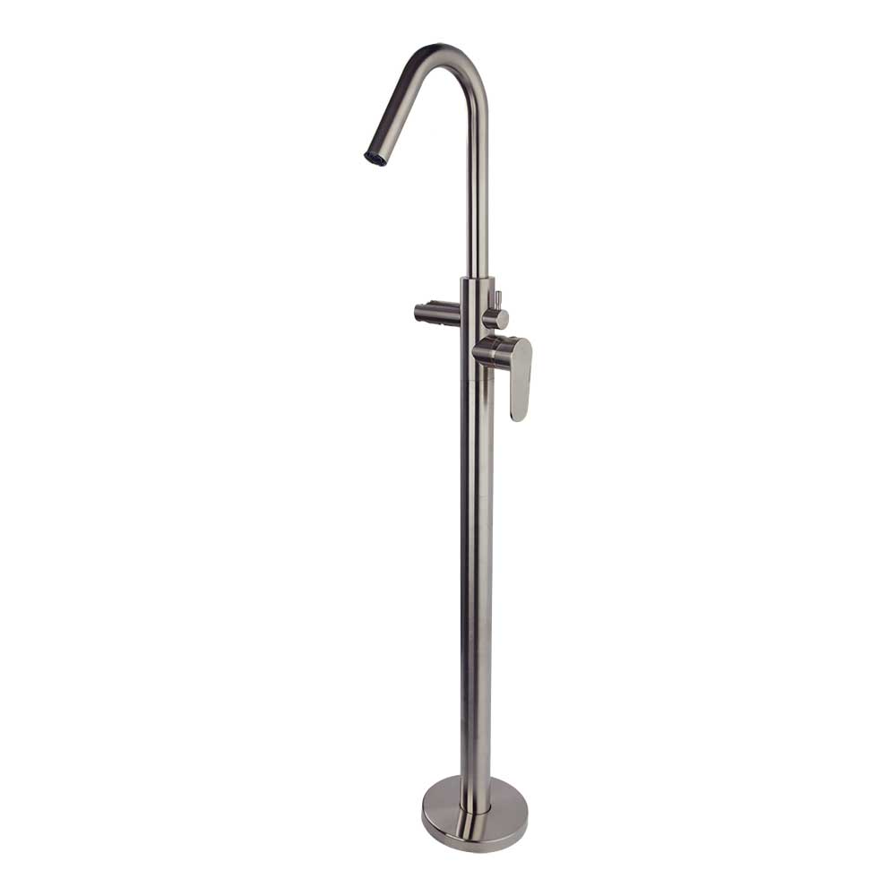 Ramon Soler - Alexia, columna monomando para bañera, níquel cepillado - BricoandPool