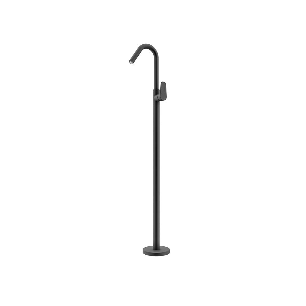 Ramon Soler - Alexia, monomando de columna para lavabo, negro mate - BricoandPool