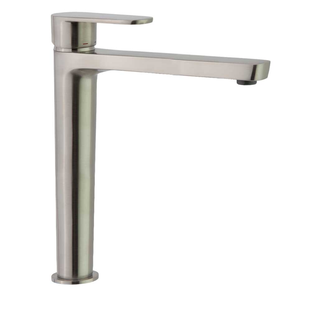 Ramon Soler - Alexia, monomando de lavabo XL, níquel cepillado - BricoandPool