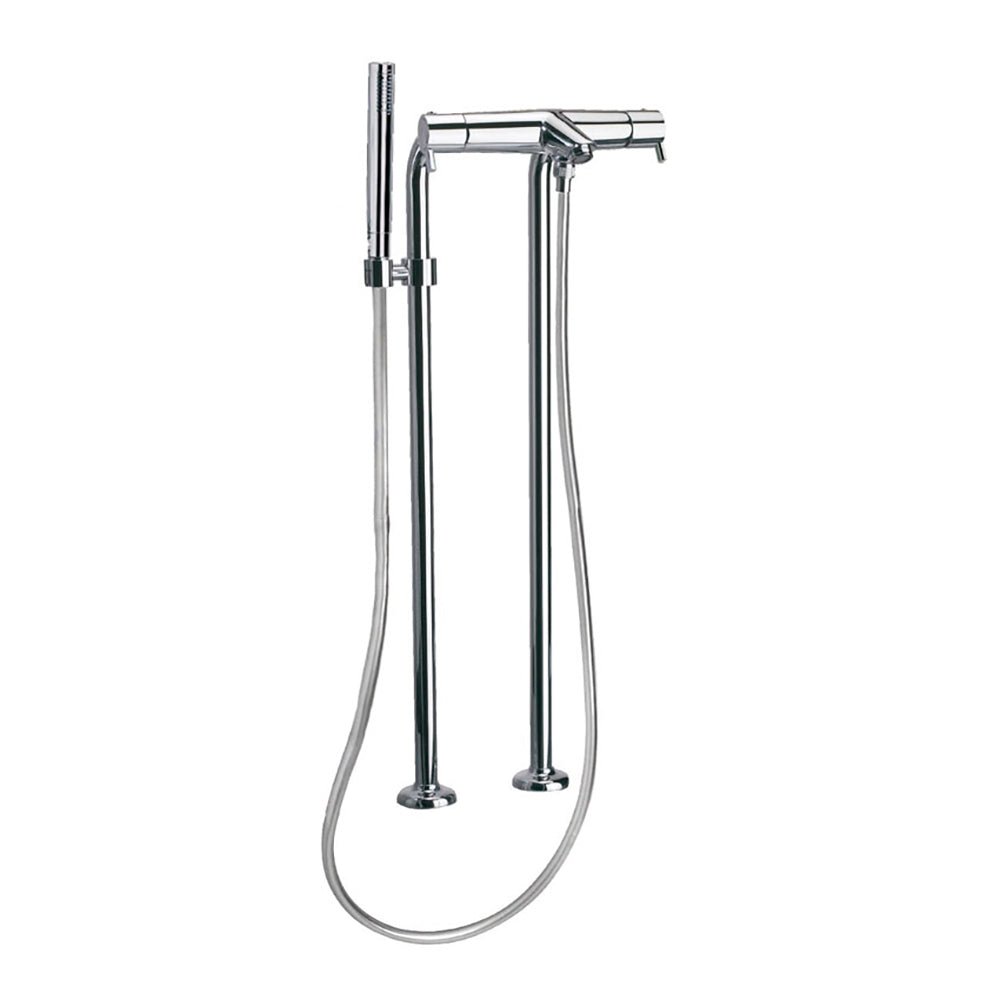 Ramon Soler - Drako, columna de pie termostático de baño - ducha con equipo de ducha metálico, cromo - BricoandPool
