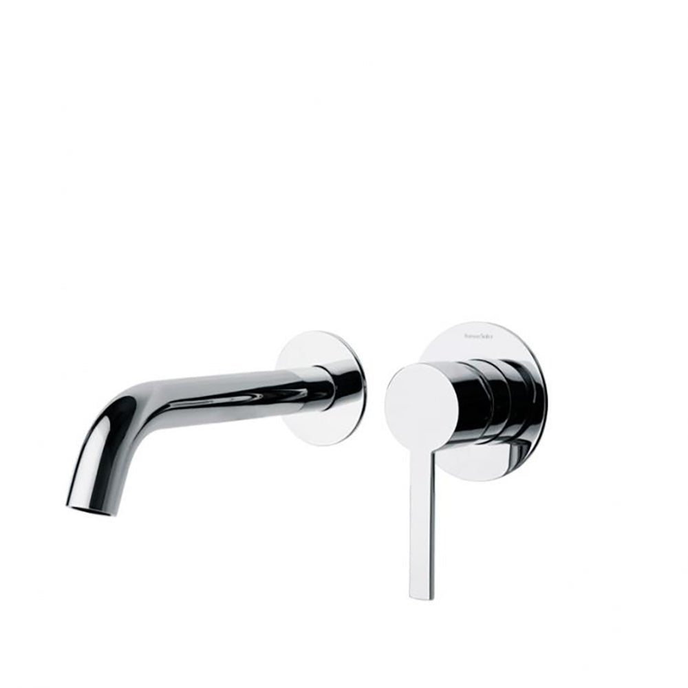 Ramon Soler - Drako, monomando de lavabo empotrado mural caño 19 cm, cromo - BricoandPool