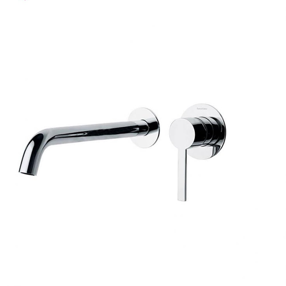 Ramon Soler - Drako, monomando de lavabo empotrado mural caño 24 cm, cromo - BricoandPool