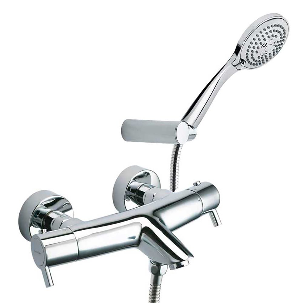 Ramon Soler - Drako, termostático de baño - ducha con equipo de ducha, cromo - BricoandPool