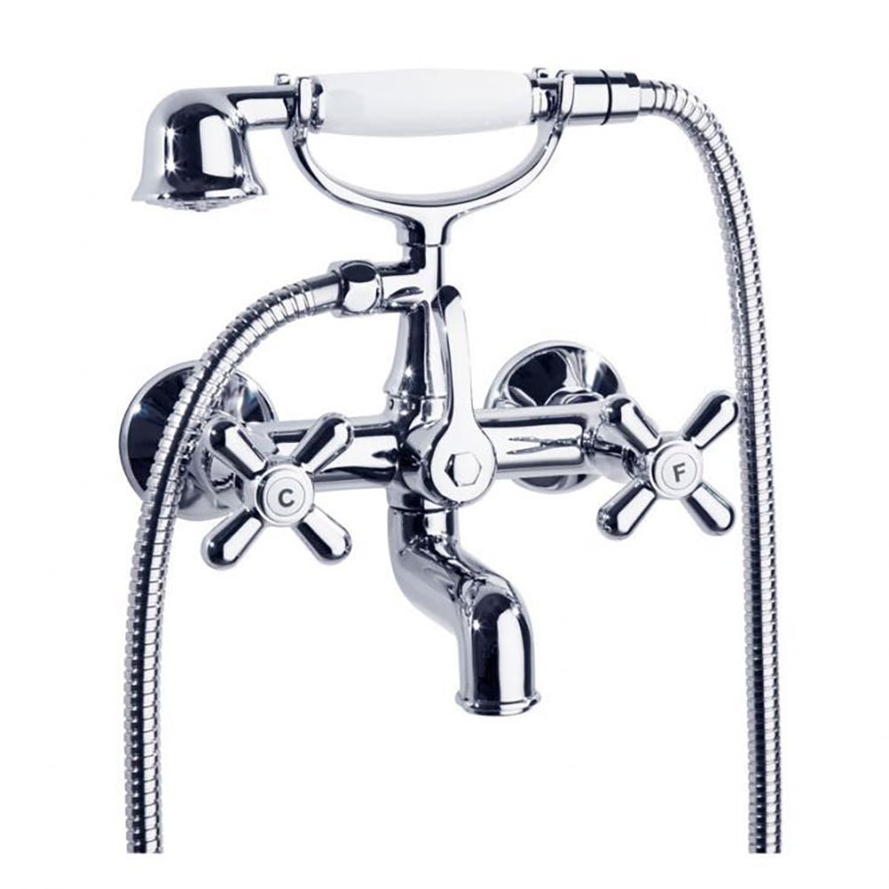 Ramon Soler - Gaudí, bimando de baño - ducha con equipo de ducha, cromo - BricoandPool