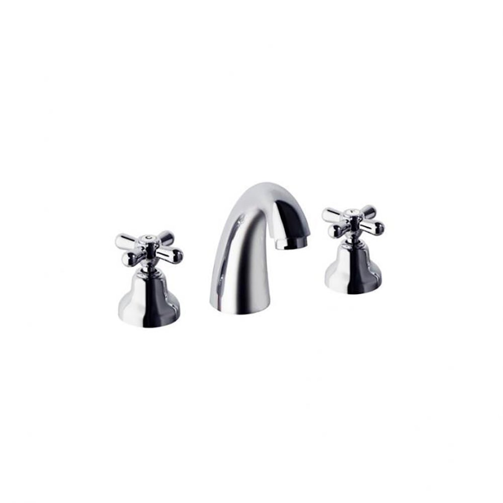 Ramon Soler - Gaudí, bimando de lavabo para repisa, cromo - BricoandPool