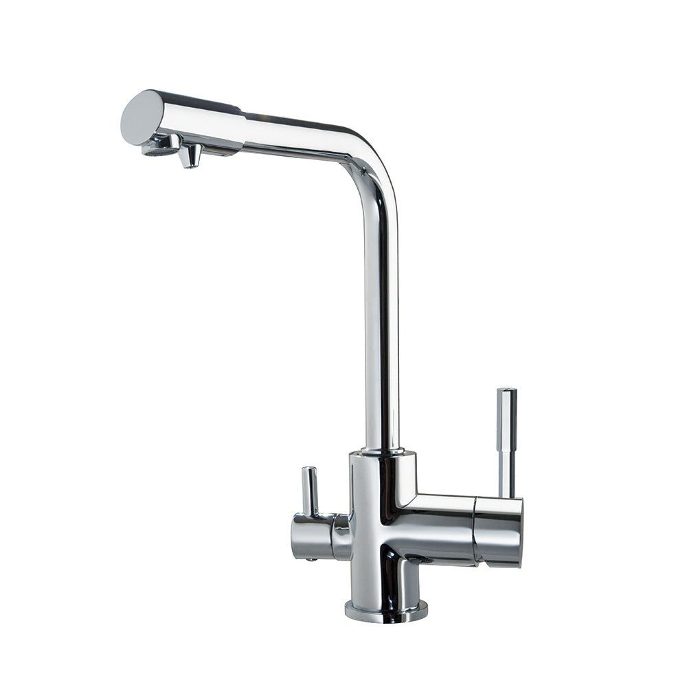 Ramon Soler - Monomando de cocina con caño alto giratorio con circuito para agua purificada, cromo - BricoandPool
