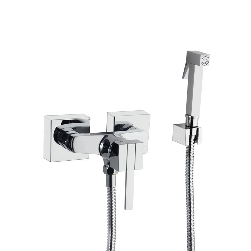 Ramon Soler - Monomando mural para WC con accesorios, cromo - BricoandPool