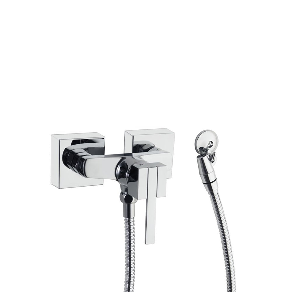 Ramon Soler - Monomando mural para WC con accesorios, cromo - BricoandPool