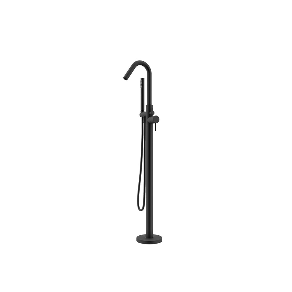 Ramon Soler - Odisea, columna monomando para bañera con equipo de ducha, negro mate - BricoandPool