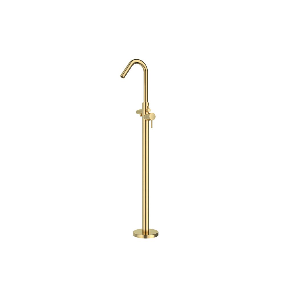 Ramon Soler - Odisea, columna monomando para bañera, oro cepillado - BricoandPool