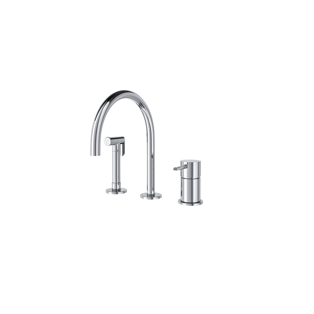 Ramon Soler - Odisea, fregadero de repisa con duchita y caño de 190mm 8L, cromo - BricoandPool