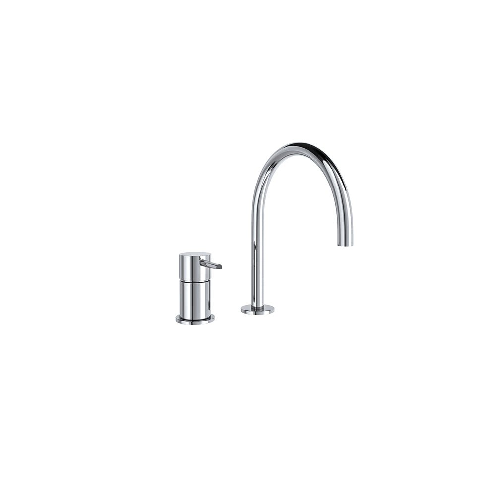 Ramon Soler - Odisea, fregadero de repisa sin duchita con caño 190mm 8L, cromo - BricoandPool