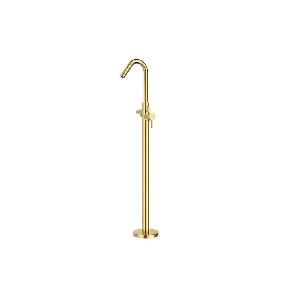Ramon Soler - Odisea Joya, columna monomando para bañera, oro cepillado - BricoandPool