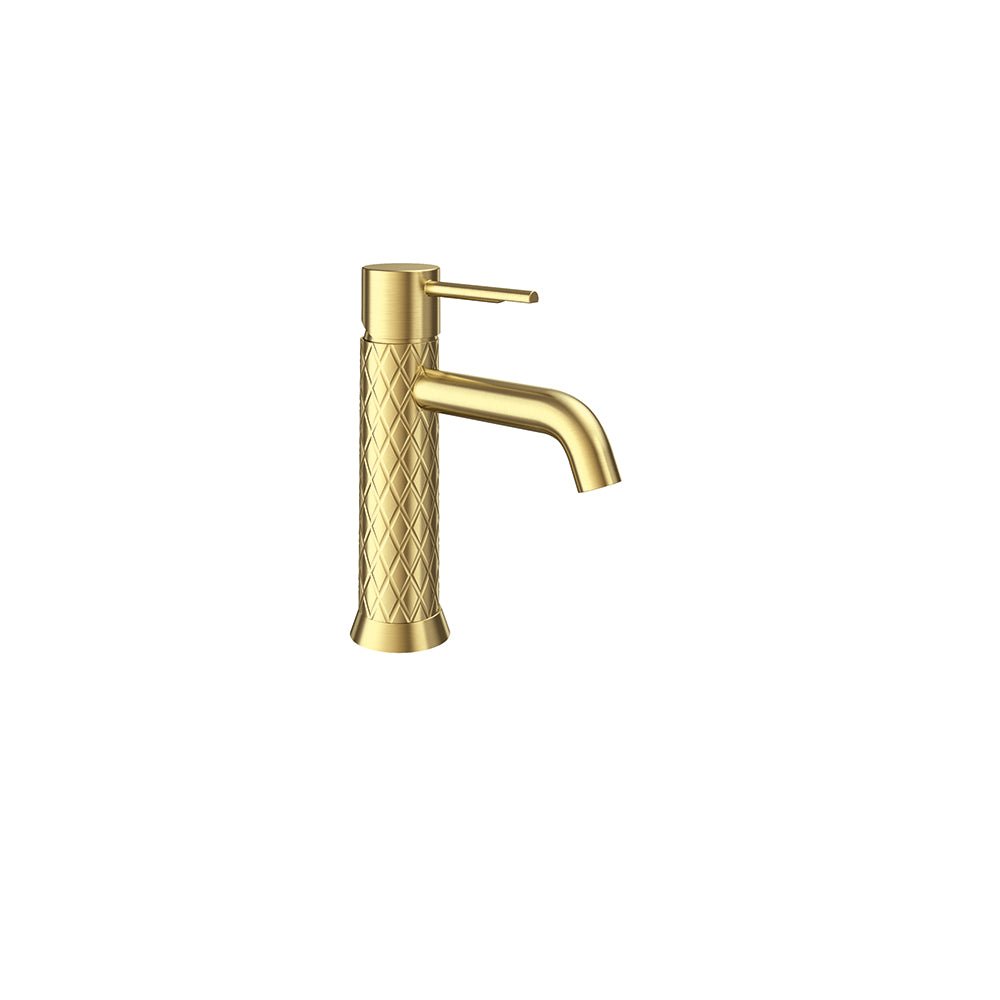 Ramon Soler - Odisea Joya, monomando de lavabo 5L, oro cepillado - BricoandPool