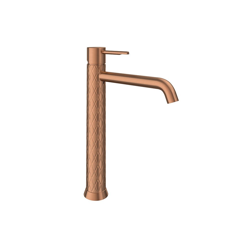 Ramon Soler - Odisea Joya, monomando de lavabo XL, cobre cepillado - BricoandPool