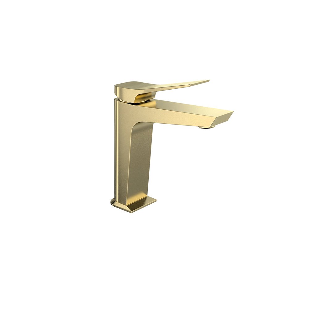 Ramon Soler - Prisma, monomando de lavabo, oro cepillado - BricoandPool
