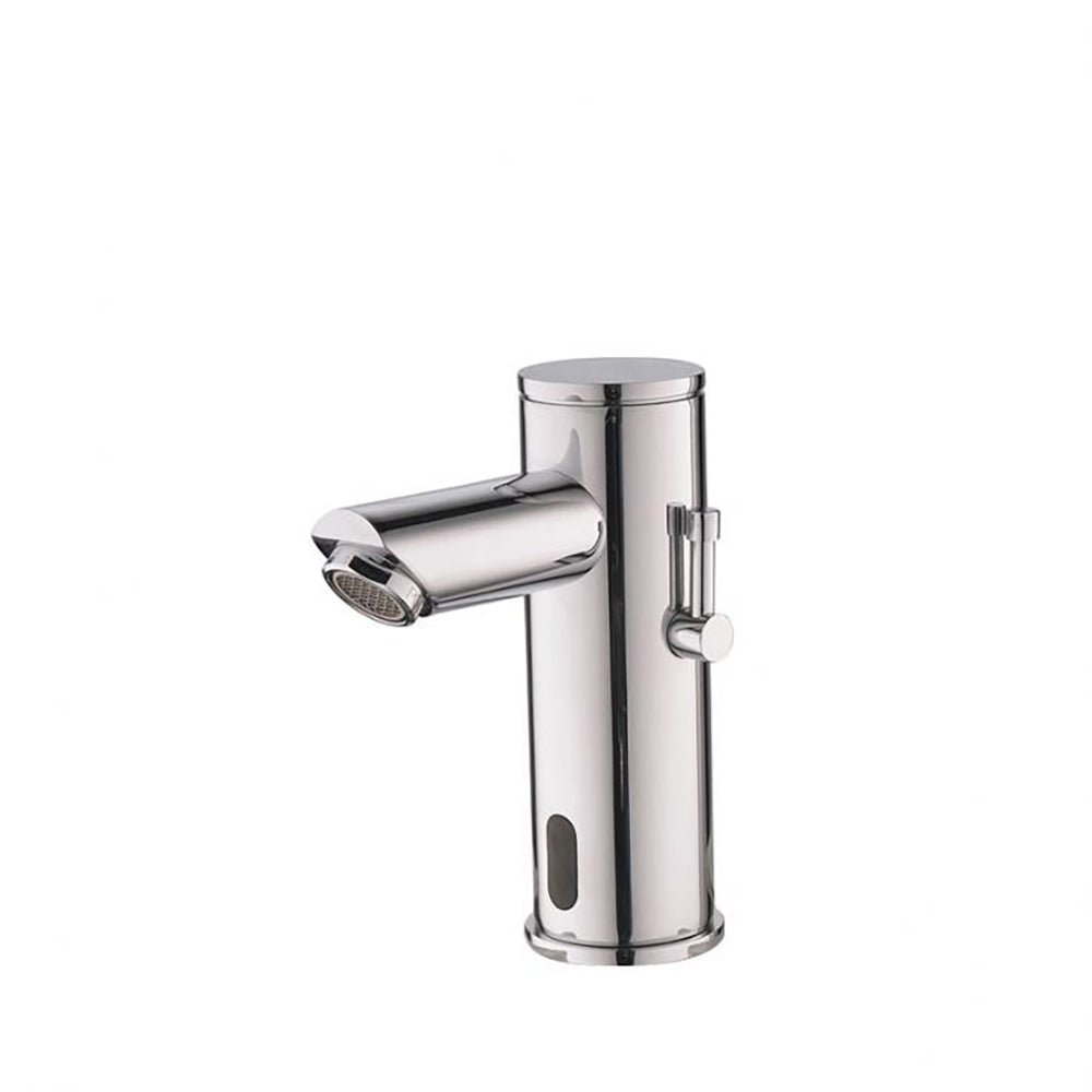 Ramon Soler - Soltronic, lavabo electrónico de dos aguas fría y caliente con transformador y batería, cromo - BricoandPool
