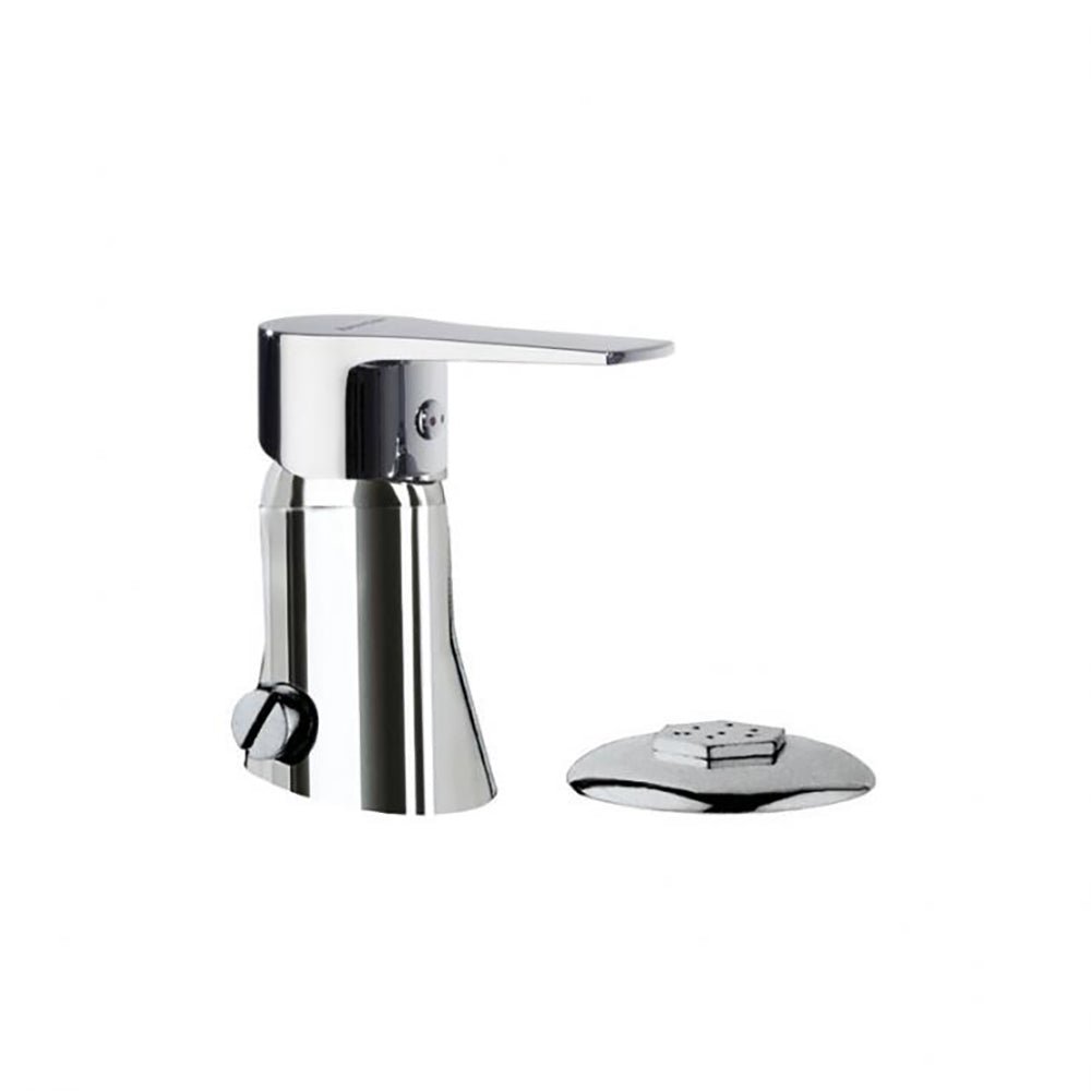 Ramon Soler - Titanium, monomando para bidé de repisa con duchita, cromo - BricoandPool