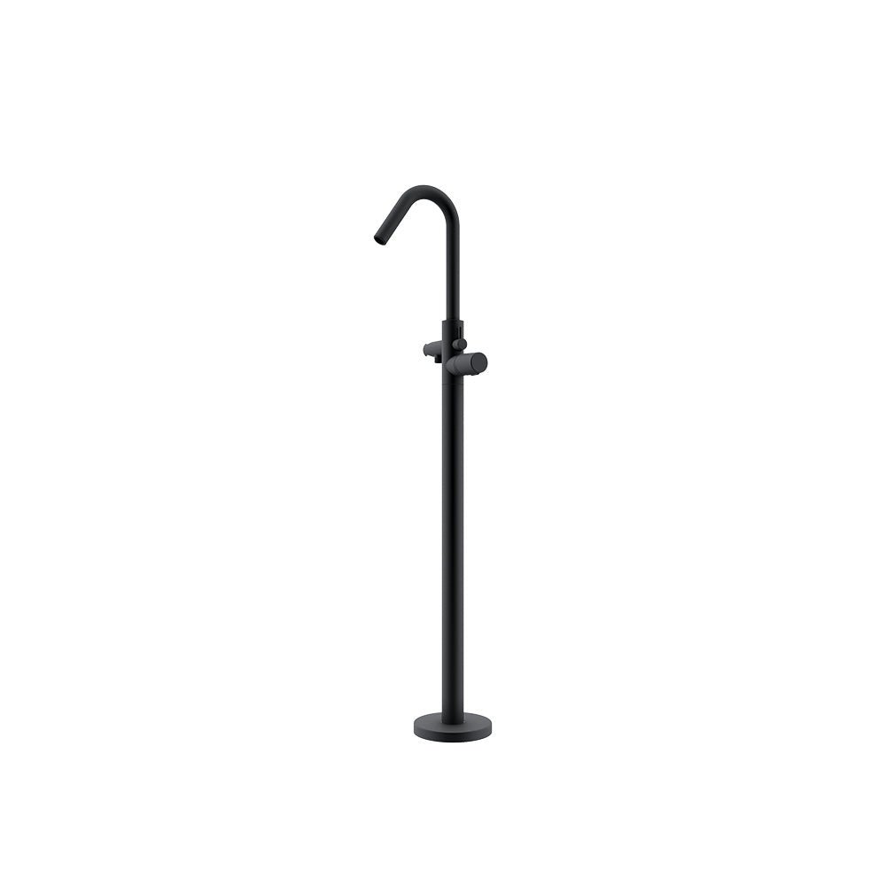 Ramon Soler - Tzar, columna monomando para bañera, negro mate - BricoandPool