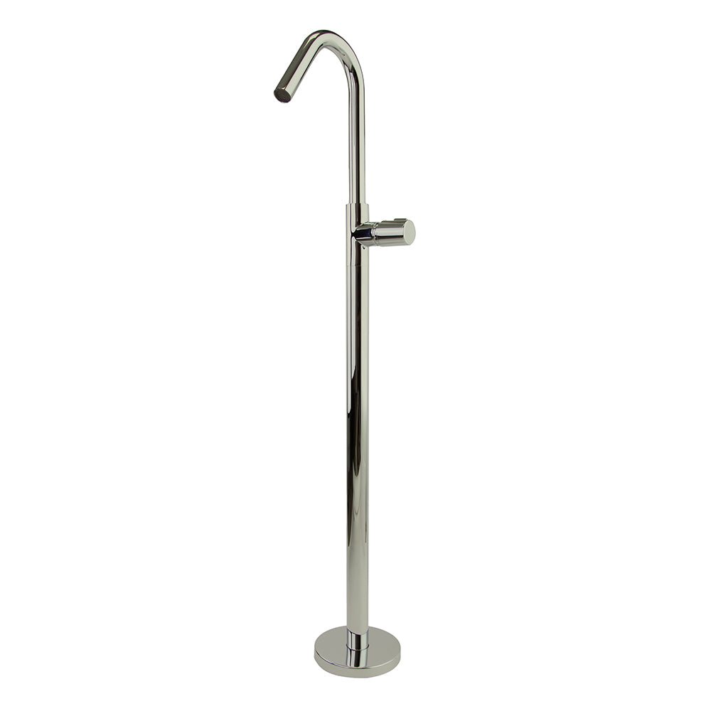 Ramon Soler - Tzar, monomando de lavabo de columna, níquel cepillado - BricoandPool