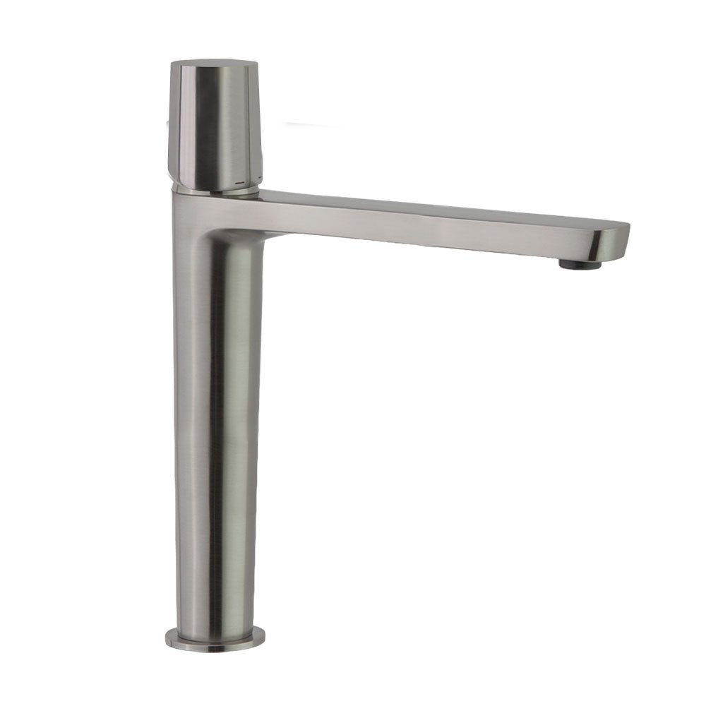 Ramon Soler - Tzar, monomando de lavabo XL, níquel cepillado - BricoandPool