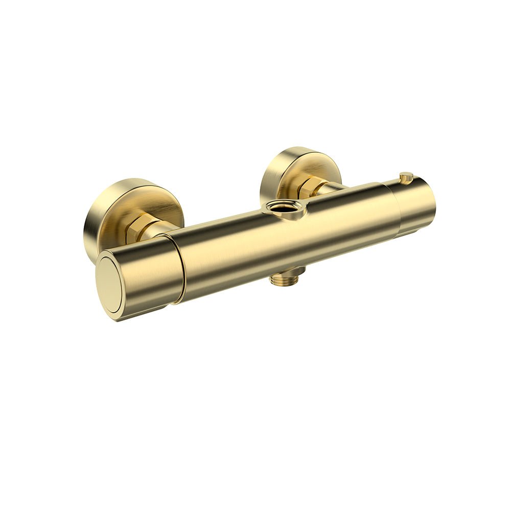 Ramon Soler - Urban Chic, cuerpo termostático de ducha, oro cepillado - BricoandPool