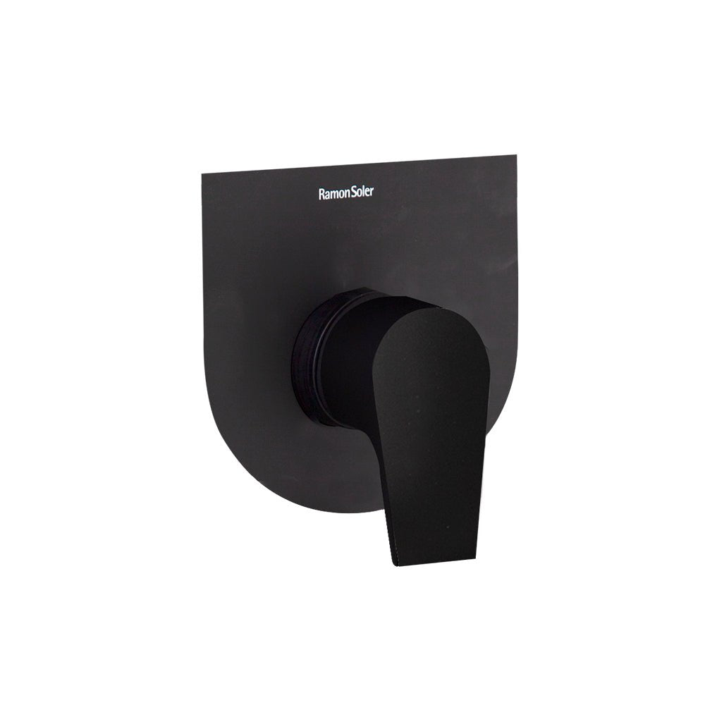 Ramon Soler - Urban Chic, ducha empotrada de pared 1 vía S2, negro mate - BricoandPool