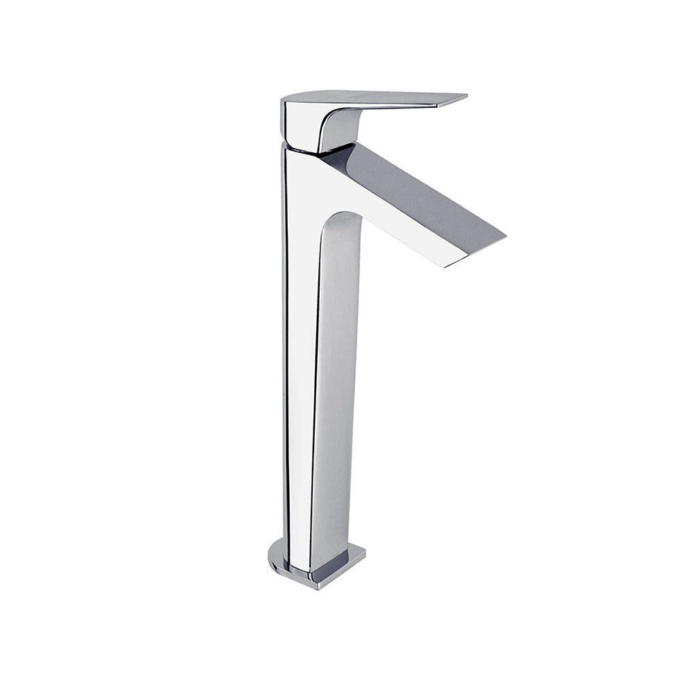 Ramon Soler - Urban Chic, monomando de lavabo XL salida en cascada, caudal limitado, cromo - BricoandPool